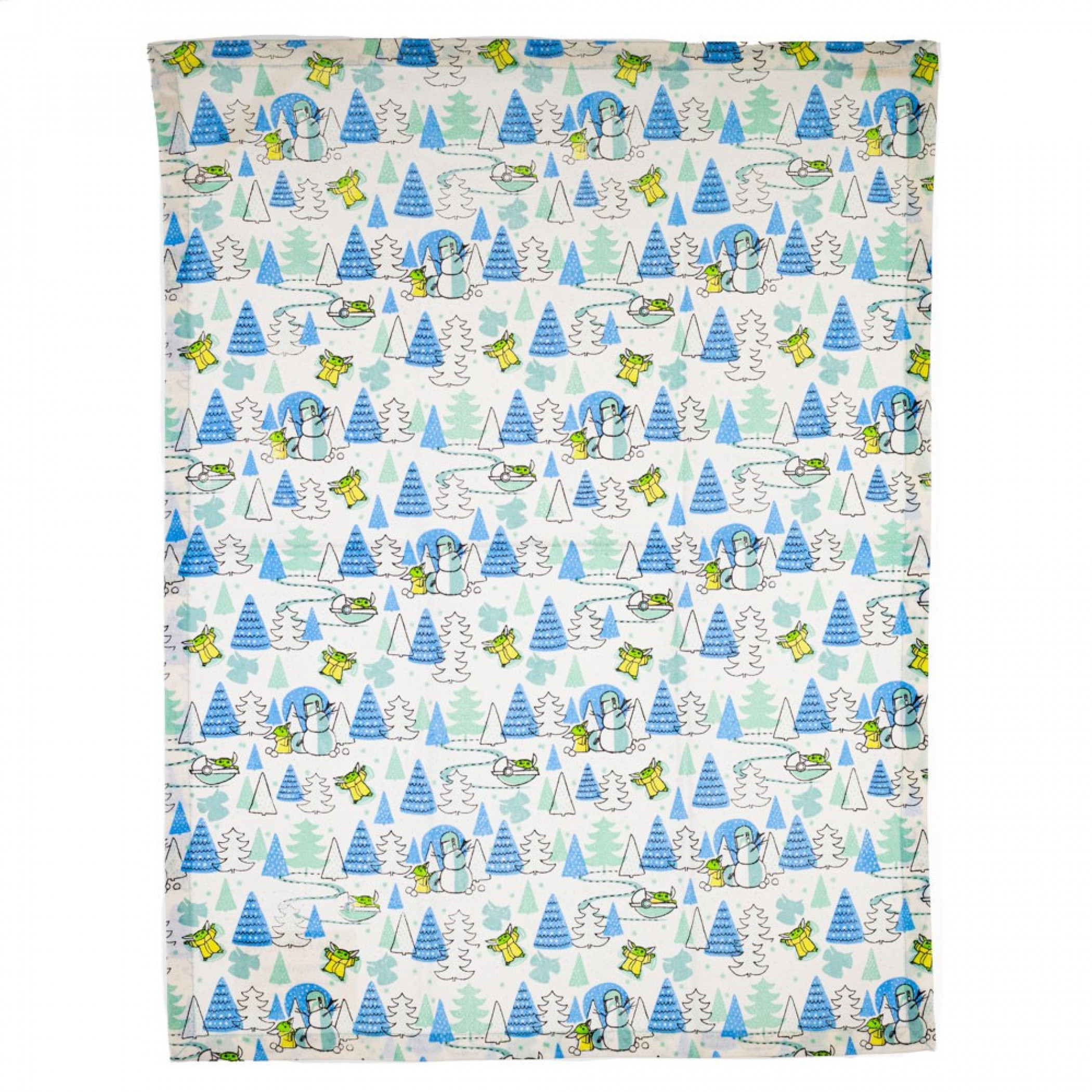 Star Wars Mandalorian The Child Character and Trees All Over Tea Towel